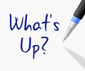 Whats Up Shows Tight Spot And Difficulty Royalty Free Stock Photo