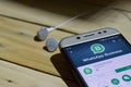 WhatsApp Business dev application on Smartphone screen