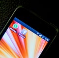 WhatsApp and Facebook Royalty Free Stock Photo