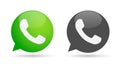 WhatsApp icon logo element sign design vector mobile app for internet on white background