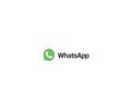 Whatsapp logo editorial illustrative on white background