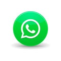 WhatsApp messenger icon, simple style Royalty Free Stock Photo