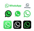 Whatsapp vector editorial logo on white background