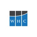 WHC letter logo design on WHITE background. WHC creative initials letter logo concept. WHC letter design Royalty Free Stock Photo