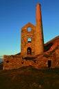 Wheal Coates at in the golden hour just before sunset, Cornwall UK Royalty Free Stock Photo