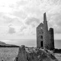 Wheal owles cornwall england beach Royalty Free Stock Photo