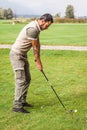 Whealty golf player Royalty Free Stock Photo