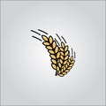 Wheat argiculture logo vector Royalty Free Stock Photo