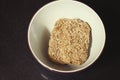 Wheat Biscuits Up Close In A Bowl