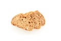 Wheat bread pieces isolated on white background Royalty Free Stock Photo