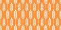 Wheat brush texture seamless pattern background. Hand drawn crayon brush abstract floral wheat seamless pattern. Floral Royalty Free Stock Photo