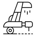 Wheat collector equipment icon, outline style Royalty Free Stock Photo