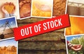 Wheat commodity out of stock concept Royalty Free Stock Photo