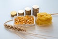 Wheat, corn, pasta and money. Increase in the price of wheat and shortage of corn derived products.