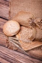 Wheat crop and fresh bread Royalty Free Stock Photo