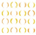 Wheat ear symbols for logo design. Royalty Free Stock Photo