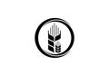 Wheat Ears Icon and Logo. For Identity Style of Natural Product Company and Farm Company. Agricultural symbol