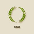 Wheat eco symbol