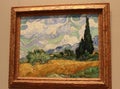 Wheat Field with Cypresses by Vincent van Gogh in Metropolitan Museum of Art, New York