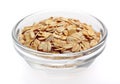 Wheat flakes in bowl