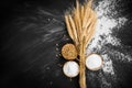 Wheat and flour Royalty Free Stock Photo