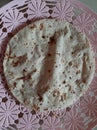 Wheat flour bread. Gehun ke Aate Ki Roti.Indian wheat flour roti.