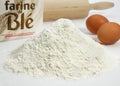 Wheat Flour and Eggs, Ingredients for Cake`s Recipe