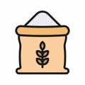 Wheat Flour icon vector image. Royalty Free Stock Photo