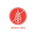 wheat free label. Vector illustration decorative background design