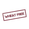 Wheat free rectangular stamp.