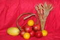Wheat and Fruits Royalty Free Stock Photo
