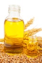 Wheat germ oil Royalty Free Stock Photo