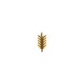 Wheat, grain,agriculture logo Ideas. Inspiration logo design. Template Vector Illustration. Isolated On White Background Royalty Free Stock Photo
