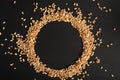 Wheat Grains, Barley Pile, Dry Cereal Seeds, Wheat Grains Heap on White Royalty Free Stock Photo