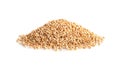 Wheat Grains, Barley Pile, Dry Cereal Seeds, Wheat Grains Heap on White Royalty Free Stock Photo
