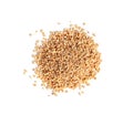 Wheat Grains, Barley Pile, Dry Cereal Seeds, Wheat Grains Heap on White Royalty Free Stock Photo