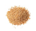 Wheat Grains, Barley Pile, Dry Cereal Seeds, Wheat Grains Heap on White