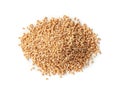 Wheat Grains, Barley Pile, Dry Cereal Seeds, Wheat Grains Heap on White Royalty Free Stock Photo