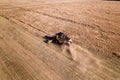 Wheat harvesting Royalty Free Stock Photo