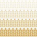 Wheat pattern. Grain malt and wheat, barley, oat, rice, millet, maize, bran, rye or corn. Wheat ears gold background. Golden textu Royalty Free Stock Photo