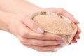 Wheat porridge millet hand