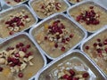 Wheat pudding with dried nuts and fruits Asure Royalty Free Stock Photo