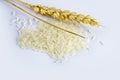 Wheat with rice uncooked Royalty Free Stock Photo