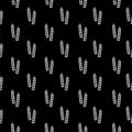 Wheat and rye ears icon seamless pattern isolated on black background Royalty Free Stock Photo