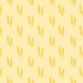 Wheat and rye ears icon seamless pattern isolated on color background Royalty Free Stock Photo