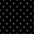Wheat and rye ears seamless pattern isolated on black background Royalty Free Stock Photo