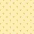 Wheat and rye ears seamless pattern isolated on color background Royalty Free Stock Photo