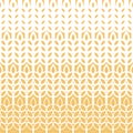 Wheat seamless pattern. Grain malt and barley, oat, rice, millet, maize, bran or corn. Beige ear background. Texture plant for des