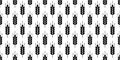 Wheat seamless pattern. Repeating malt texture. Repeated black bakery on white background. Repeat barley grain for design prints.