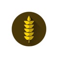 Wheat Spike Icon Ripe Crop Grain